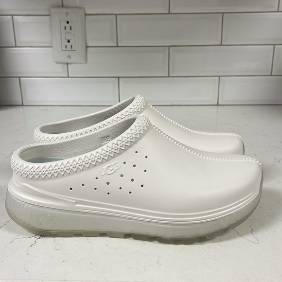UGG Men’s Tasman Sport Size 8 White Slip-on Shoe Clog - Picture 13 of 14